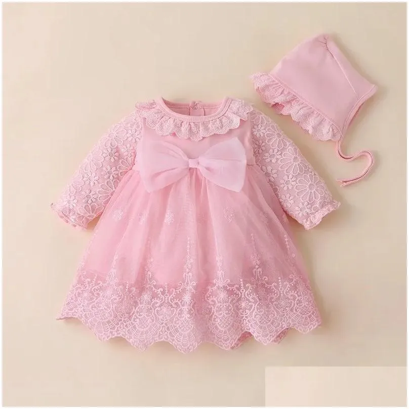 born Baby Girl Dresses Clothes For 0-3 Month Set Party Birthday Dress Outfits 0-1 Years Shoes Tights & Long Socks Christening 220721