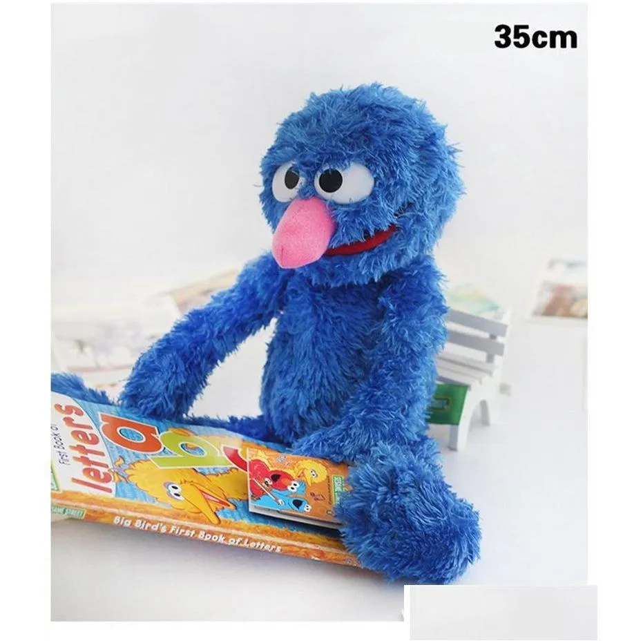 Plush Dolls Cartoon Animo Sesame Street Grover Zoe Ernie Big Bird Christmas Birthday Party Stuffed Plush Toy Gifts For Kids 230626