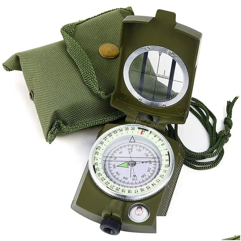 Compass Professional Military Compass High Precision Waterproof Luminous Multifunction Compas Navigator Outdoor Camping Survival EDC