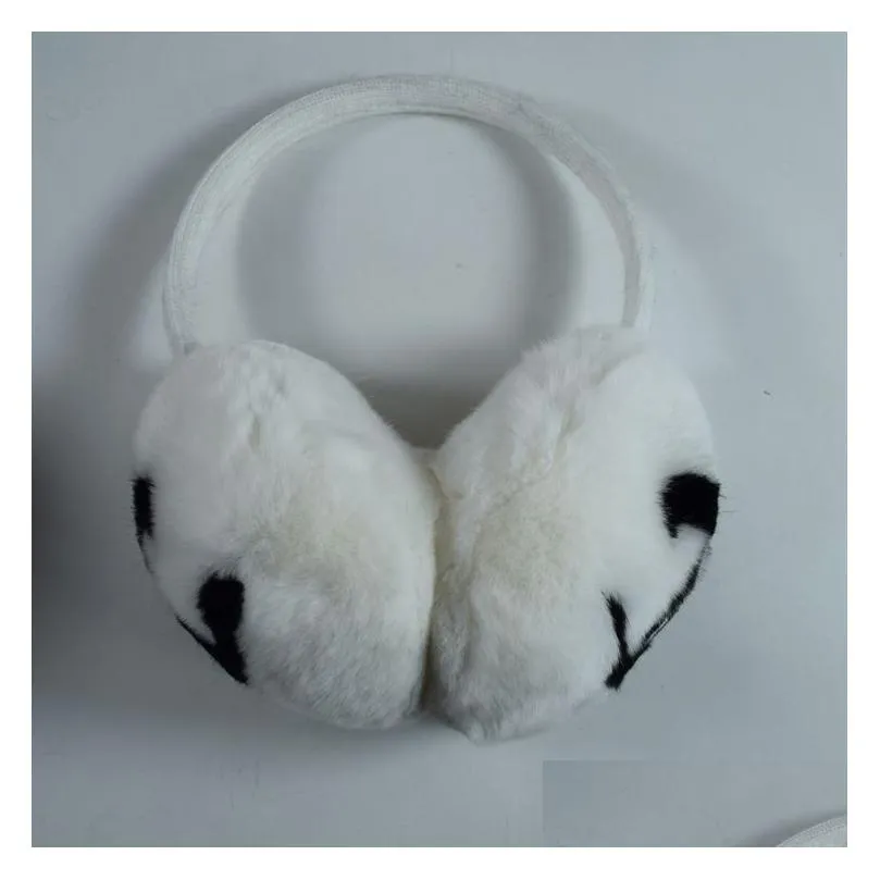 Winter Earmuffs Female Rabbit Veet Classic Brand Ear Muffs Fashion Warm P Drop Delivery Dhmah