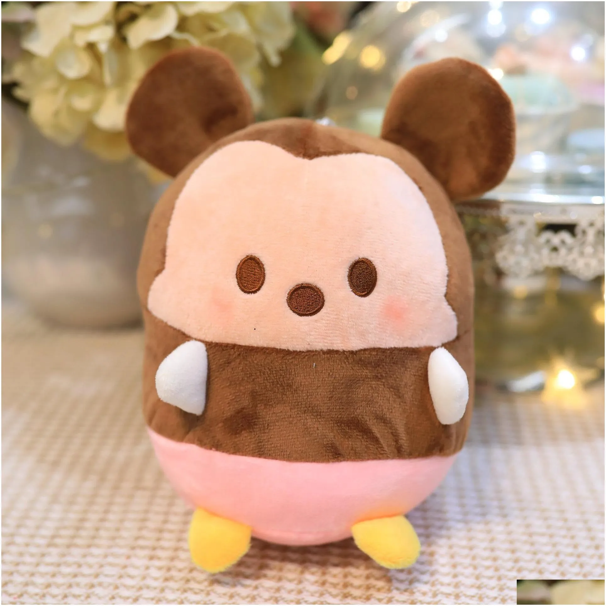 Cute 8-inch Six Little Bear Mouse 20CM Doll Machine Doll Plush Toy Festival Gift Birthday Children`s Day Gift