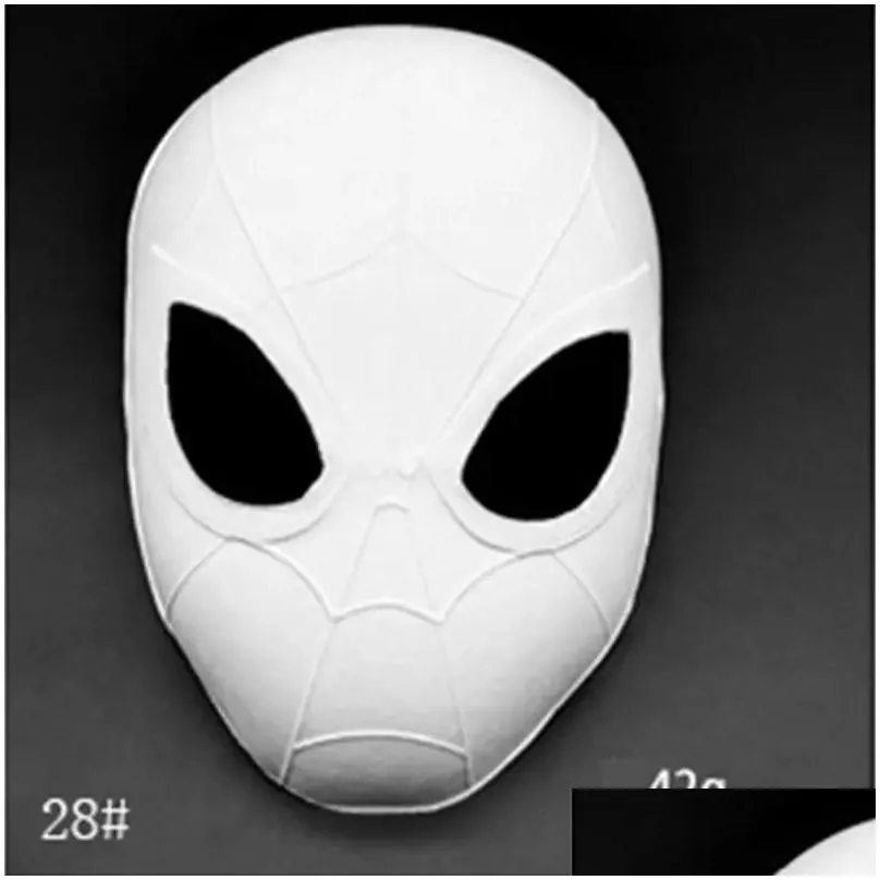 Party Masks Stock Makeup Dance White Embryo Mod Diy Painting Handmade Mask Pp Animal Halloween Festival Paper Face Drop Delivery Home Dhctg