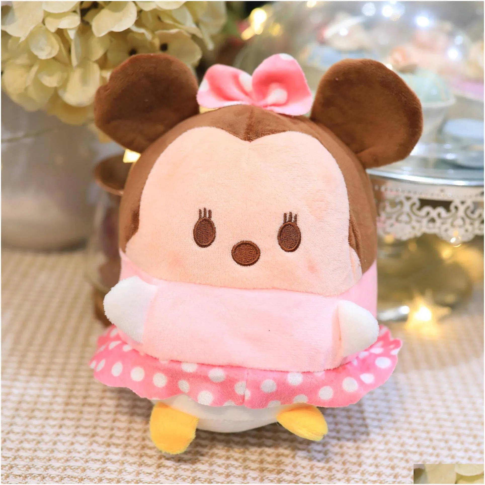 Cute 8-inch Six Little Bear Mouse 20CM Doll Machine Doll Plush Toy Festival Gift Birthday Children`s Day Gift