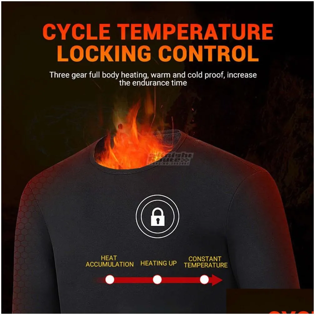 Men`S Vests Winter Thermal Heated Jacket Men Vest Self Underwear Usb Electric Heating Clothing Fleece S-5Xl Mens Ski Suit Drop Deliver Dhabk