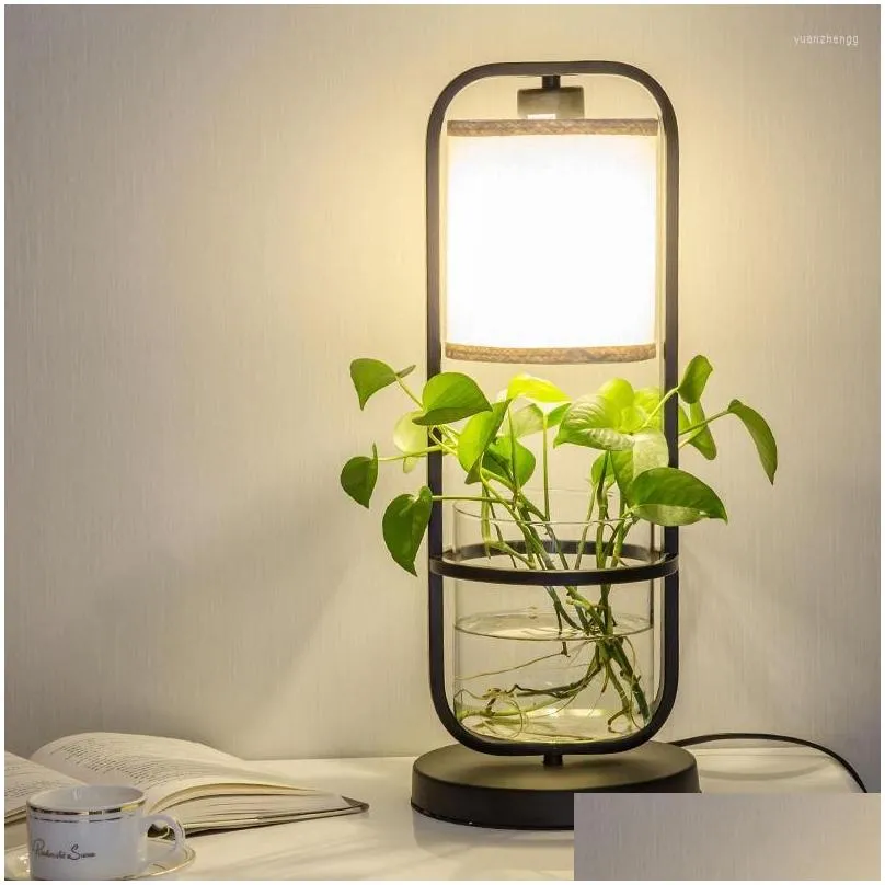 Lamps Floor Lamps Modern Creative Lamp Living Room Personality Hydroponic Plant Sofa Vertical Table Bedroom Decorative Sconce