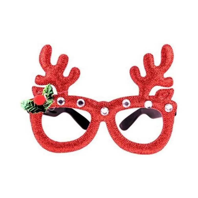 Sunglasses Frames Merry Christmas Glasses Frame Santa Snowman Tree Funny Party Masks Accessories Ornaments Xmas Decoration Fashion Kid Dhyj4