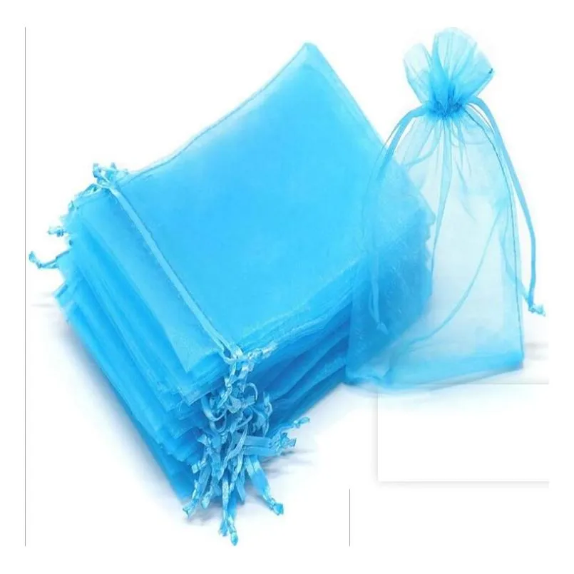 Organza Sheer Gift Candy Bags Wedding Favor Organza Pouch Jewelry Party Xmas Gift Bags 5x7cm,7X9CM,9x12cm,10x15cm,11x16cm GC172