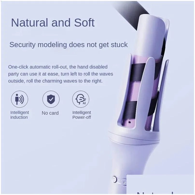 Curling Irons Automatic Hair Curler Stick Negative Ion Electric Ceramic Curler Fast Heating Rotating Magic Curling Iron Hair Care Styling Tool