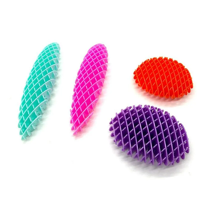 Sensory Deformable Plastic Shrapnel Decompression Worm Toy Fidget Worm Small Potato Palm Play Pinch Fun Stress Relief Toy C001