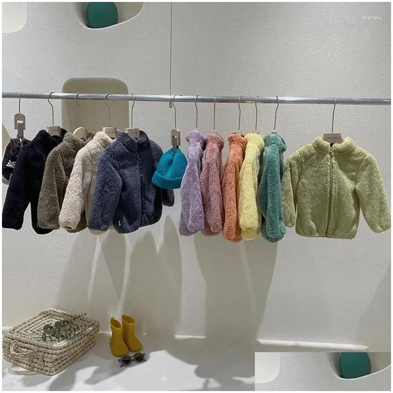 Jackets Kids Winter Coats 2024 Children Outerwear Boy Warm Fleece Jacket Baby Girls For Autumn Spring Clothing