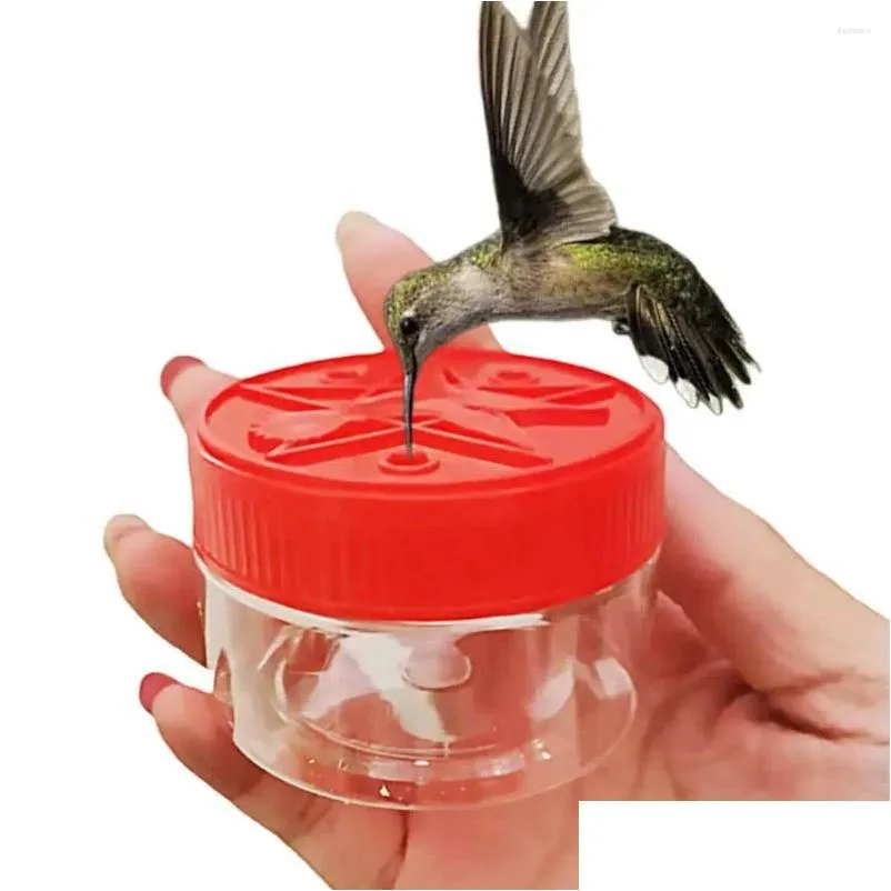 Other Bird Supplies Hummingbird Feeder Portable Drinker Outdoor Food Container Handheld Garden Accessories Feeders Household Drop Del Dh8R3