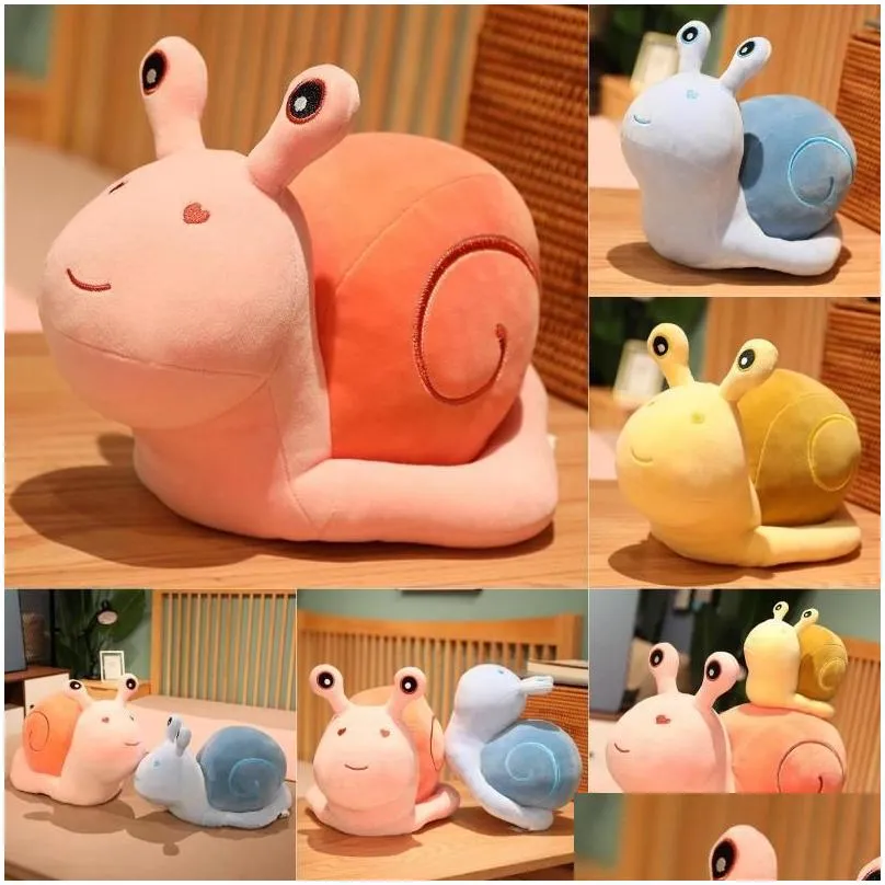 Snail doll simulation cartoon cute little snail plush toy children`s sleep pillow doll cloth doll wholesale