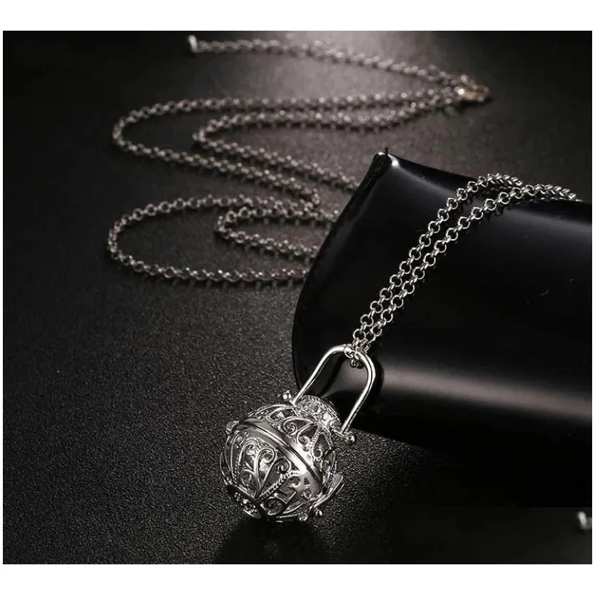 Pendant Necklaces Aromatherapy Diffuser Essential Oils Necklace Fashion New Locket Pendants 5 Colors Ship Drop Delivery Jewelry Dhxq8