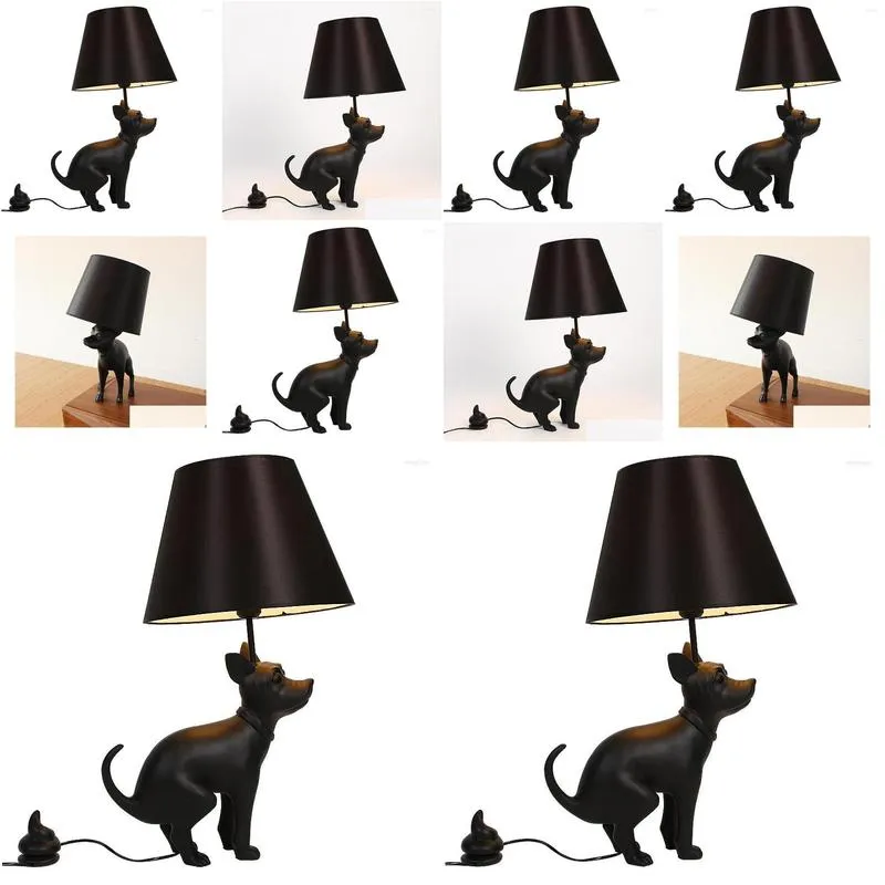 Table Lamps Modern Creative Bin Laden Dog Personality Decorative Lamp Nordic Simple Bedside
