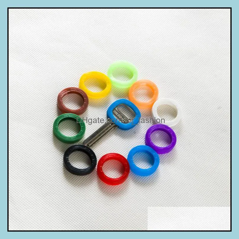 Keychains Soft Key Cap Er Topper Sile Rubber Sleeve Rings Identifier Identify Your Mti Colors Wholesale Drop Delivery Fashio Dhgarden Dhcl5