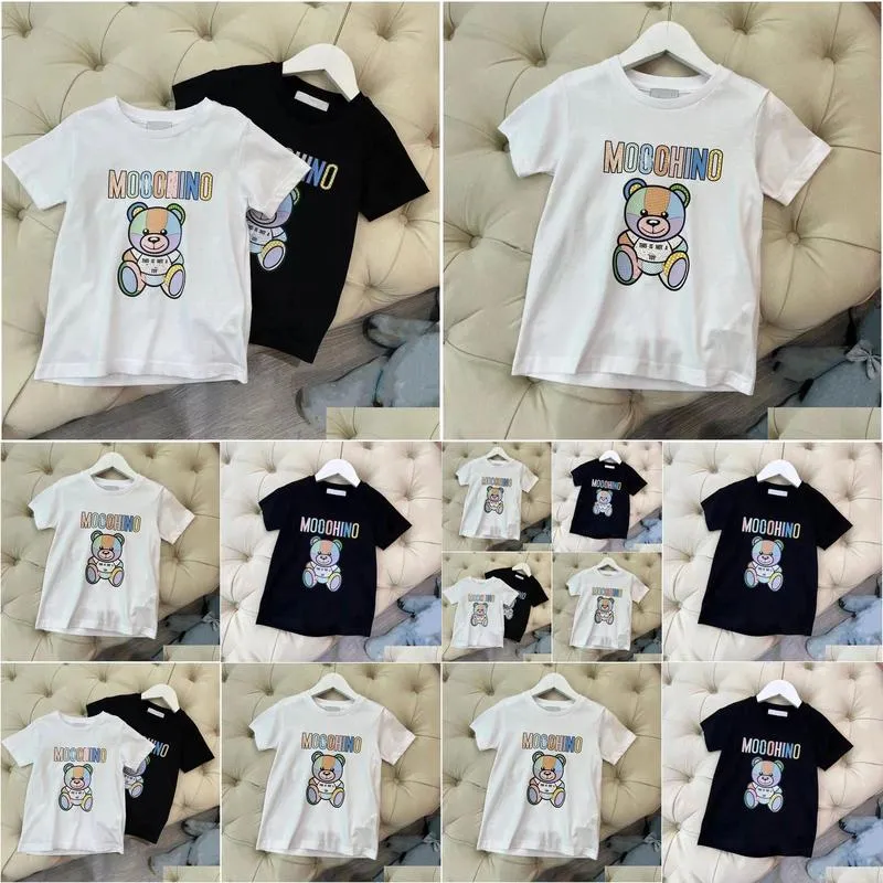 kids Short Sleeve Baby T-shirt Child Clothing Letter printing solid color comfortable summer products New Arrivals Size 90-160 CM