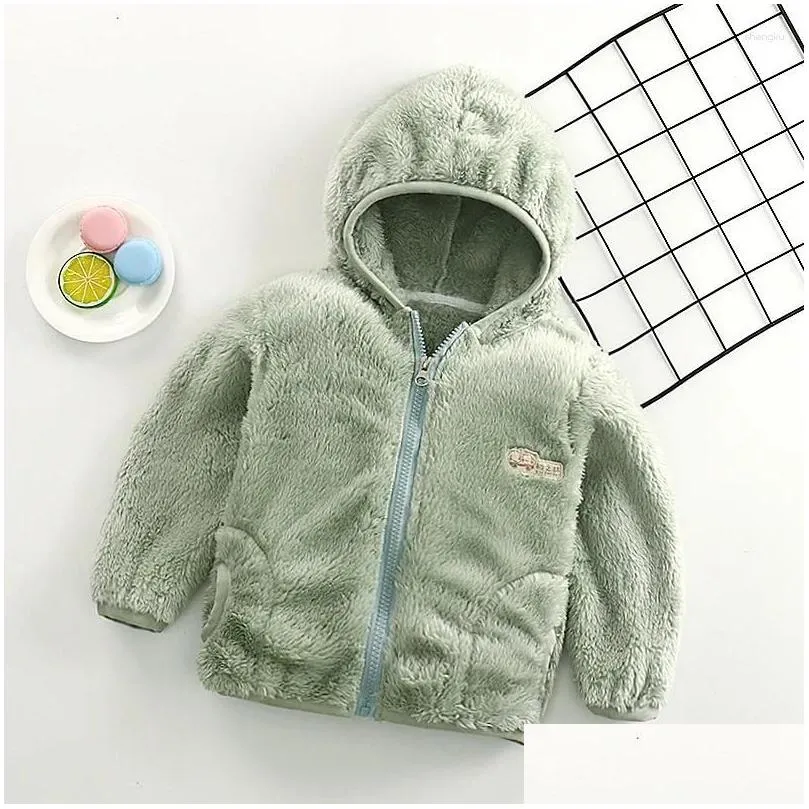 Jackets Kids Winter Coats 2024 Children Outerwear Boy Warm Fleece Jacket Baby Girls For Autumn Spring Clothing