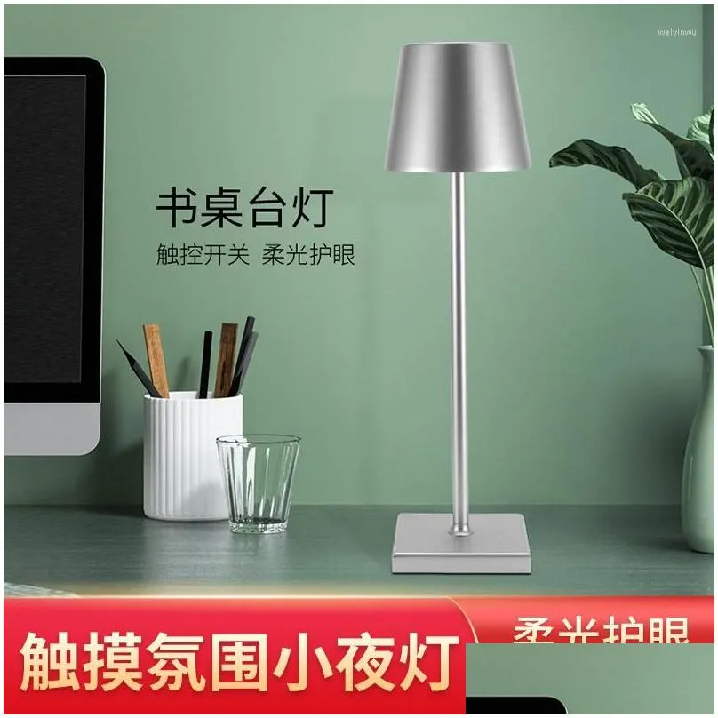 Table Lamps Crystal Light Bedside Cute Desk Lamp Globe Chinese Porcelain Bed Room Decoration Nightstands Drop Delivery Dhpea