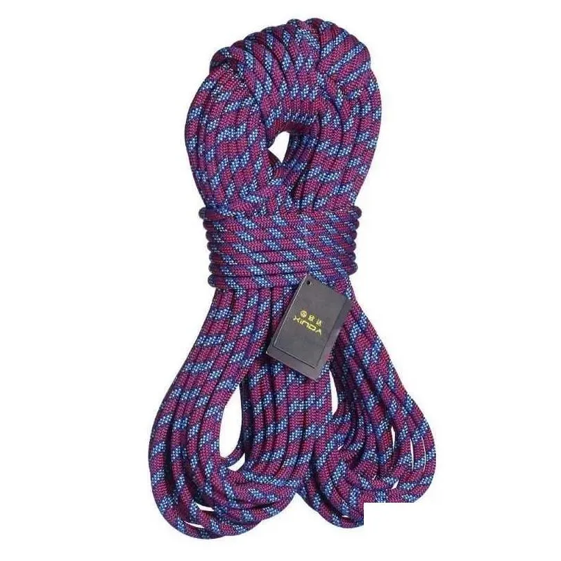 Climbing Ropes High altitude fall prevention and fire rescue speed descent insurance power ropes outdoor climbing D 8.7/9.8/10.5/11mm