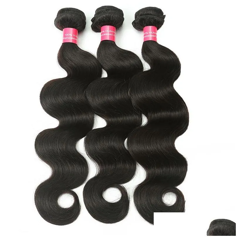 Mink Brazilian Body Wave Virgin Hair Unprocessed Human Hair Extensions Brazilian Straight Hair Weave Bundles