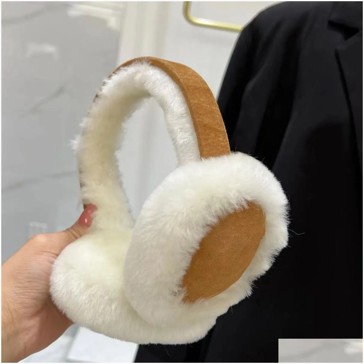 Ear Muff Winter Real Sheep Shearling Muffs Girls Ski Ers For Cute Bow Warmer Outdoor Fluffy Soft 230215 Drop Delivery Dhnmm