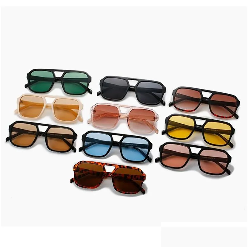 Sunglasses Yellow Sunglasse Vintage Luxury Oversized Ladies Driving S Trendy Unique Shades 220629 Drop Delivery Fashion Accessories Dhhkl