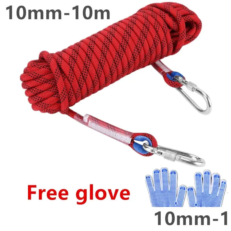 Climbing Ropes 10m 20m 1012mm Diameter High Strength Cord Safety Rock Rope Hiking Accessories Camping Equipment Survival Escape Tools
