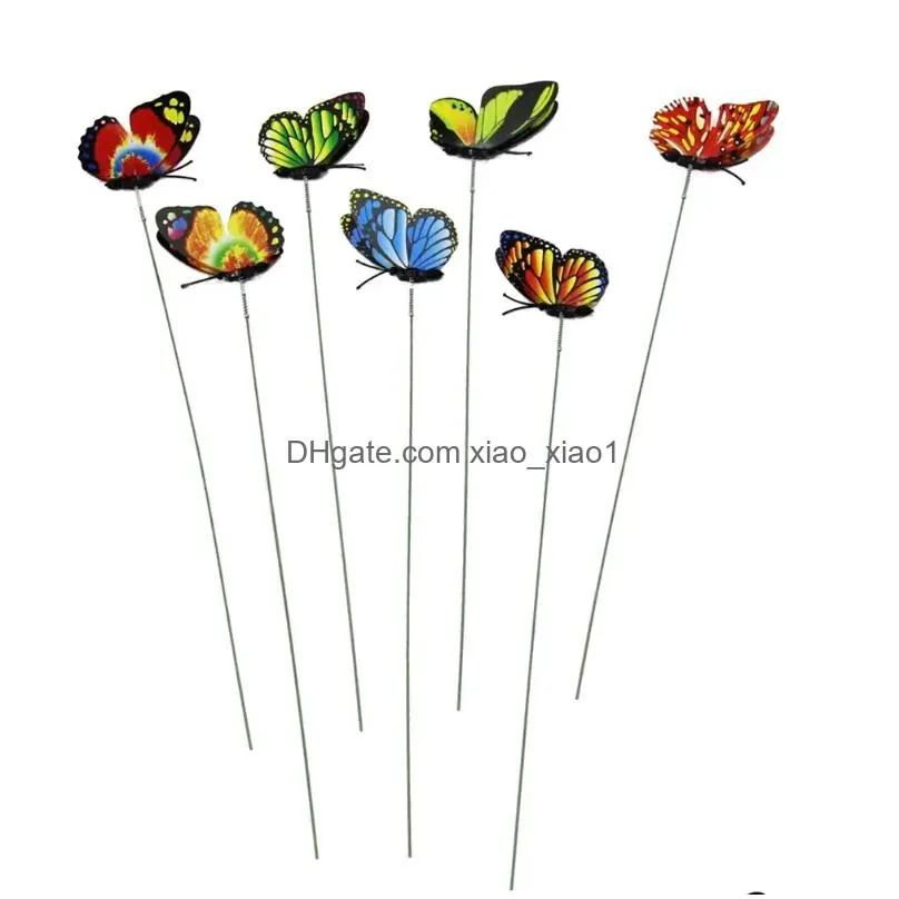 garden decorations butterfly stakes decorative 12pcs ornaments patio decor outdoor yard