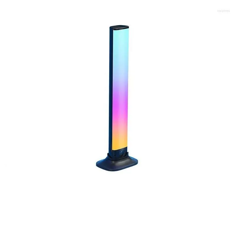 Night Lights Sound Pickup Led Light Usb Rgb Lamp Voice Activated Music Rhythm Ambient App Control For Bedroom Bar Drop Delivery Dhhxy