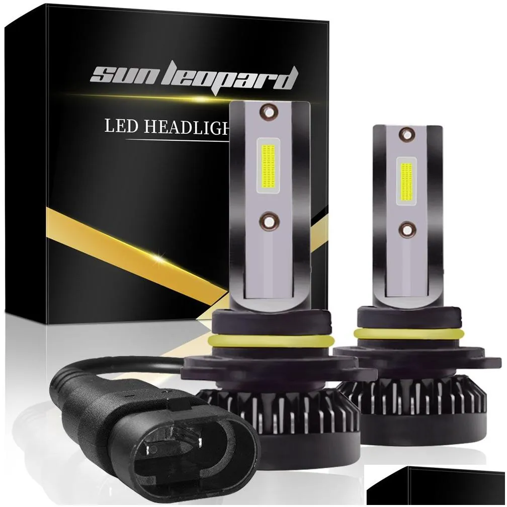 New 2PCSLED 12000L M/PAIR Mini Car Headlight Bulbs H1 LED H7 H8 H9 H11 Headlamps Kit 9005 HB3 9006 HB4 LED Lamps