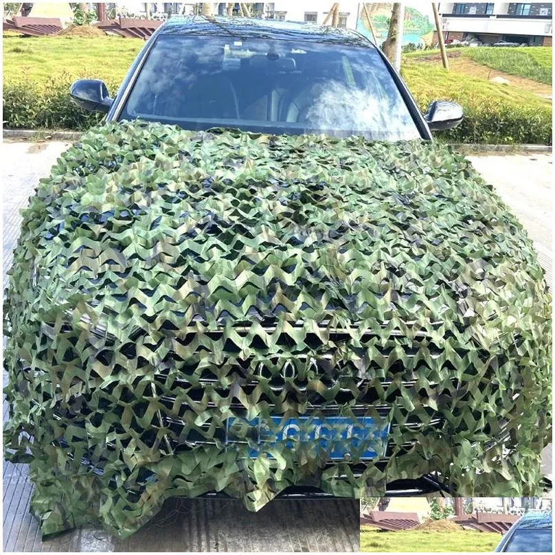 Tents and Shelters hunting camouflage net military camo nets camouflaged network car Awning garden tent tourist shade mesh camping sun shelter