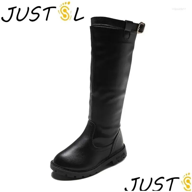 Boots Autumn Winter Children`s Flat With Fashion Keep Warm Girls Casual Kids Student Comfortable Size 27-37