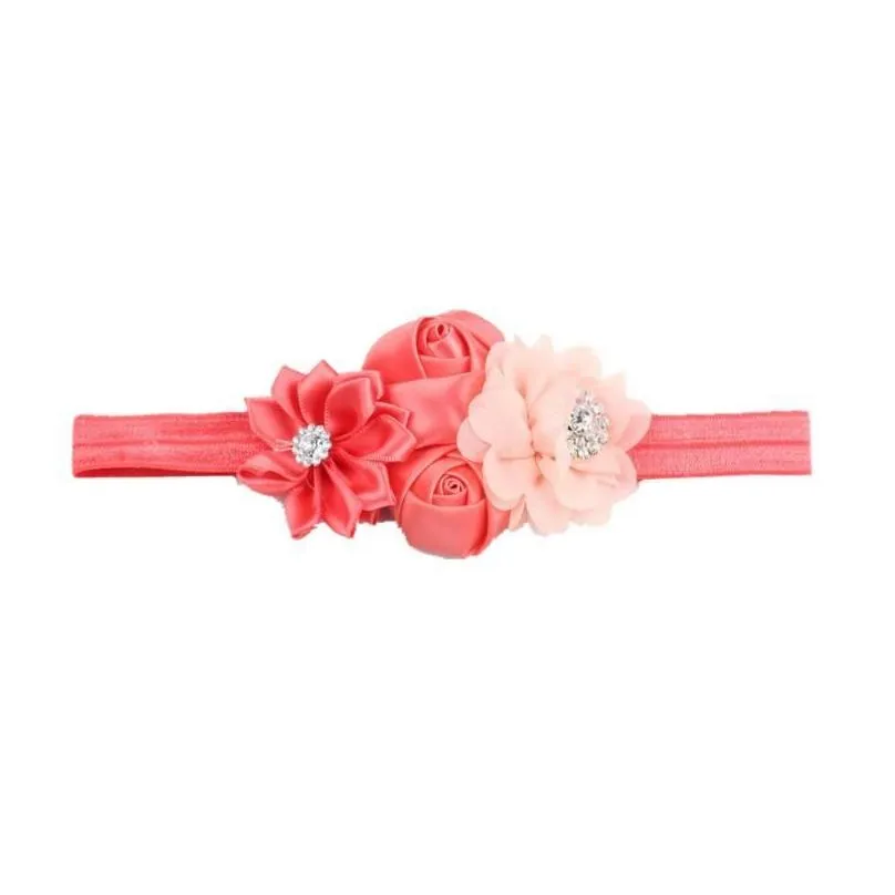 Hair Accessories New Lace Baby Headband Chic Mix 4 Flower Princess Girls Bow Girl Children Drop Delivery Baby, Kids Maternity Dho3I