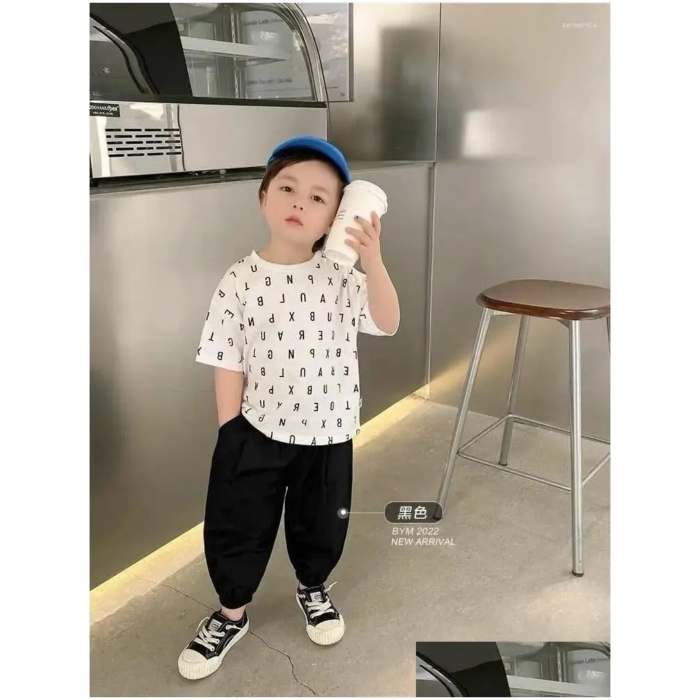 Trousers Boys` Ice Silk Pants Spring Summer Children Korean Style Children`S Casual Boys Clothes Wear