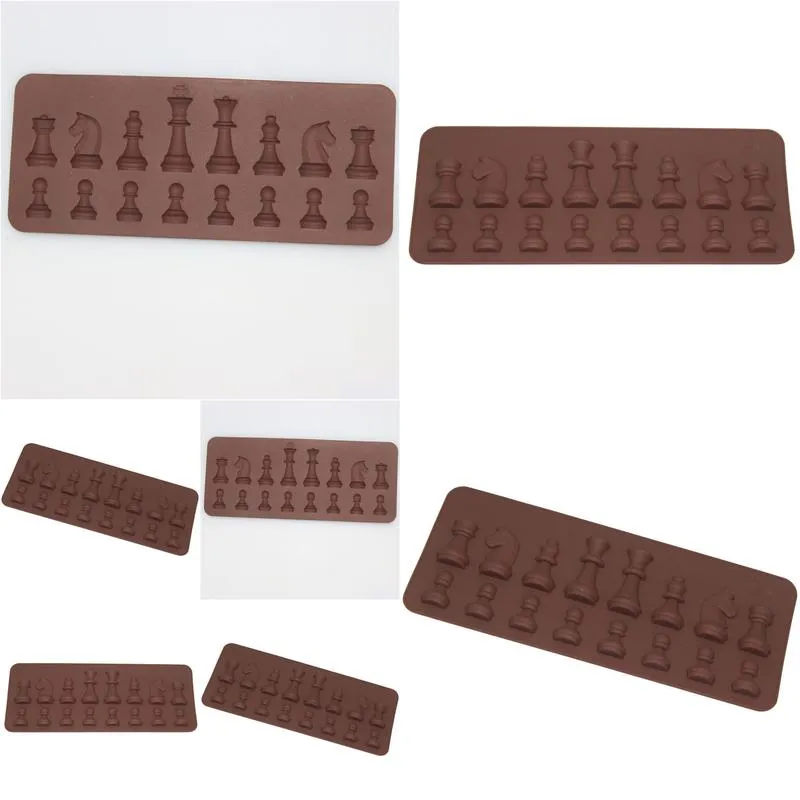 Baking Moulds New International Chess Sile Mod Fondant Cake Chocolate Molds For Kitchen Drop Delivery Home Garden Kitchen, Dining Bar Dhvc0