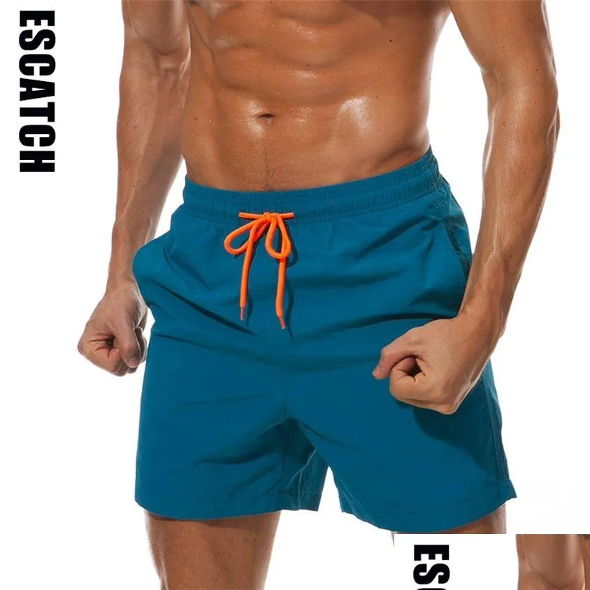 Men`S Swimwear Escatch Man Swim Shorts Trunks Beach Board Swimming Pants Swimsuits Mens Running Sports Surffing 220419 Drop Delivery Dh8Lp