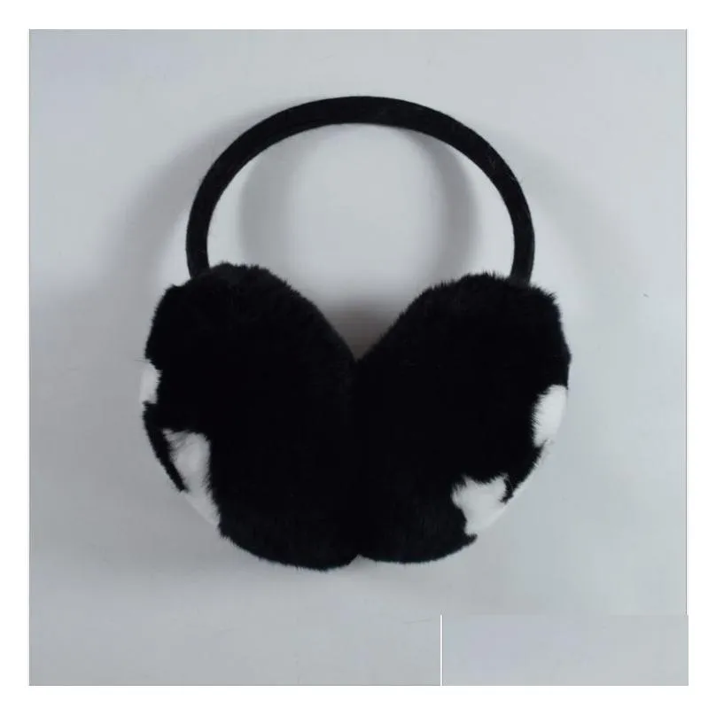 Winter Earmuffs Female Rabbit Veet Classic Brand Ear Muffs Fashion Warm P Drop Delivery Dhmah