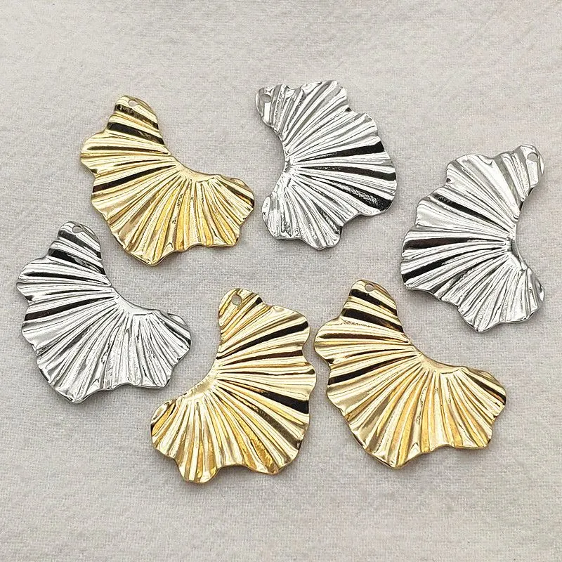 Charms Arrival 32x22mm 100pcs Brass Pendants Copper Leaf Charm For Handmade NecklaceEarring DIY Parts Jewelry Findings Components