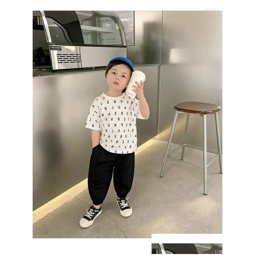 Trousers Boys` Ice Silk Pants Spring Summer Children Korean Style Children`S Casual Boys Clothes Wear