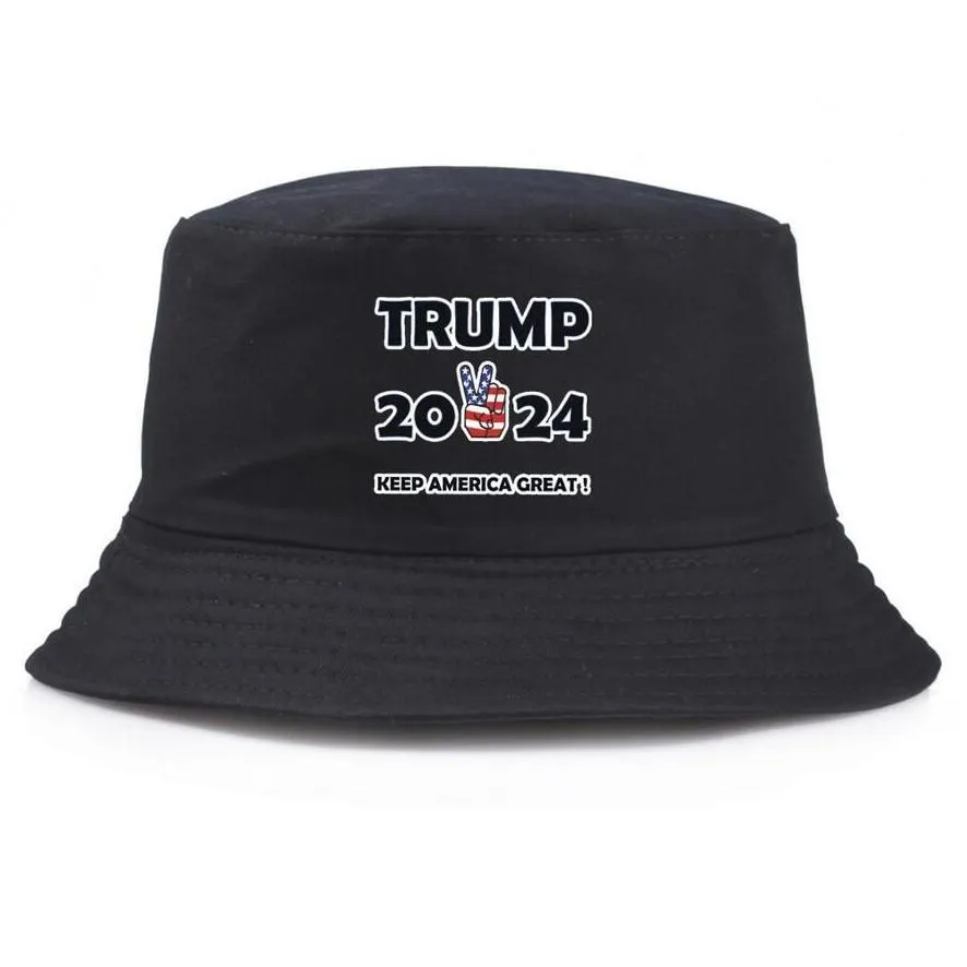 Ball Caps Simple Trump Bucket Sun Cap Usa Presidential Election 2024 Fisherman Hat Spring Summer Fall Outdoor Hats 3 Styles With Diffe Dhti6