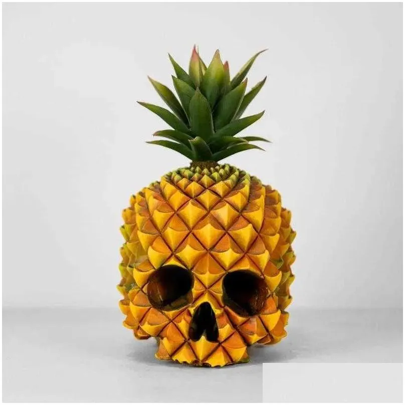 Novelty Items Pineapple Skl Decor Head Design Decorative Widely Applied Halloween Creative Ornaments For Living Room Drop Delivery Dhart