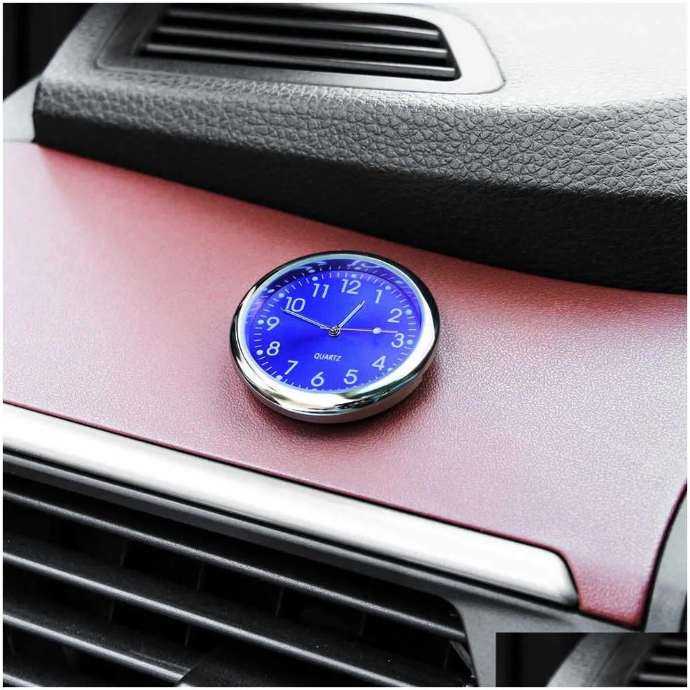 New Car Clock Luminous Auto Ornament Car Accessories For Mercedes benz AMG A B C E S R G Class GLK GLA GLC GLB GLE CLS CLA