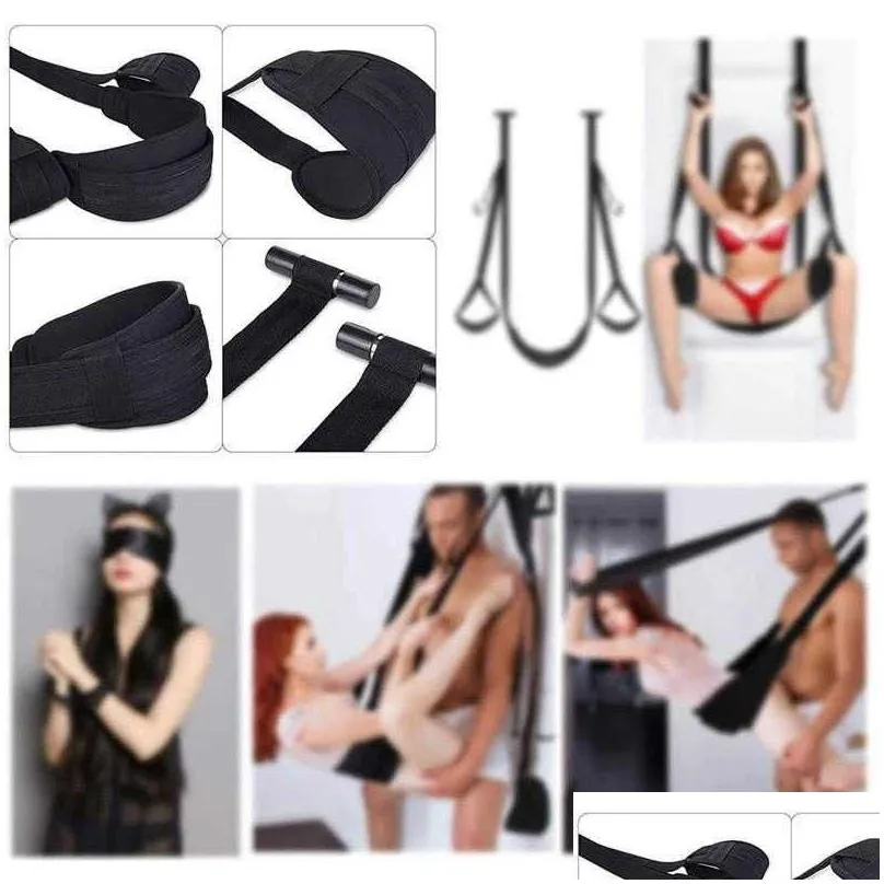 Adjustable Nylon Swing Seat Aerial Yoga Training Belt Fun Game Cushion Fitness Practicing Belt Swing Belt for Adults H1026