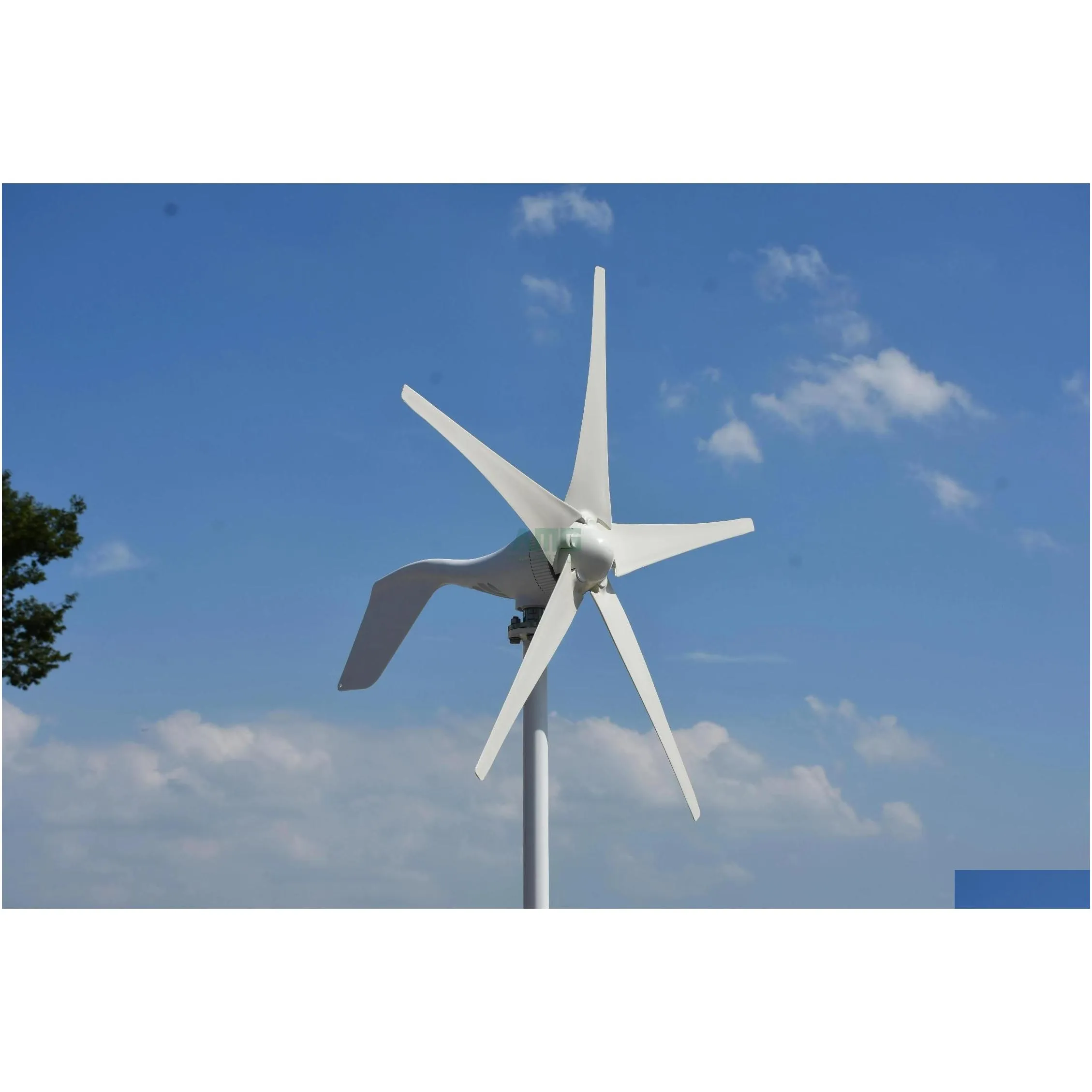 Wind Generators New 400W 12V 24V 5 Blades Power Generator Rooftop Turbine With Mppt Boost Controller Drop Delivery Renewable Energy P Dhsjp