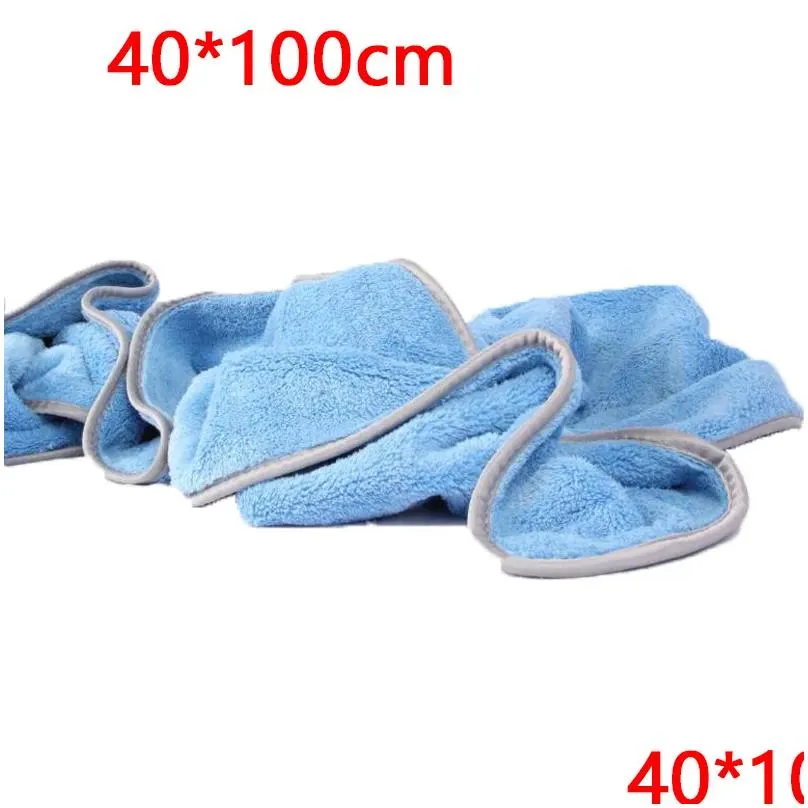 Microfiber Towel Super Absorbent Car Cleaning Detailing Cloth Auto Care Drying Towels Care Cleaning Polishing Cloths 40x60/100cm