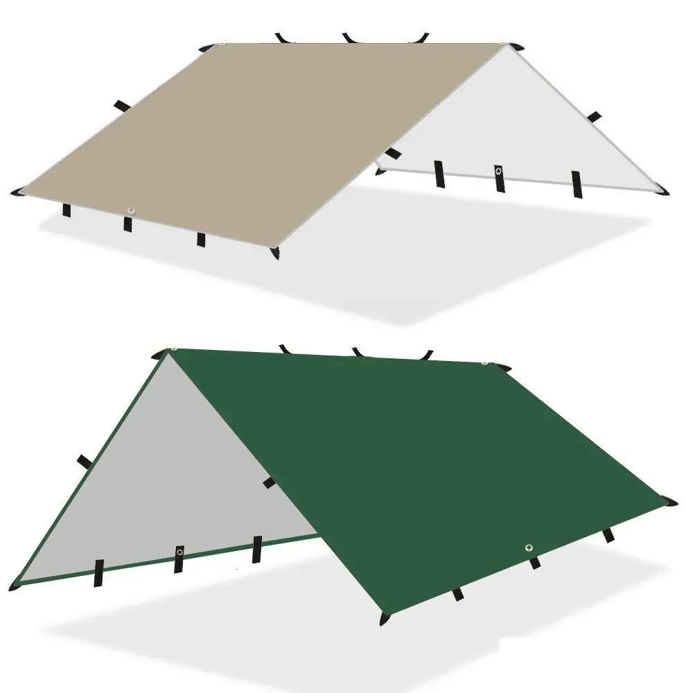 Tents and Shelters 4x3m 3x3m Awning Waterproof Tarp Tent Shade Ultralight Garden Canopy Sunshade Outdoor Camping Tourist Beach Sun Shelter