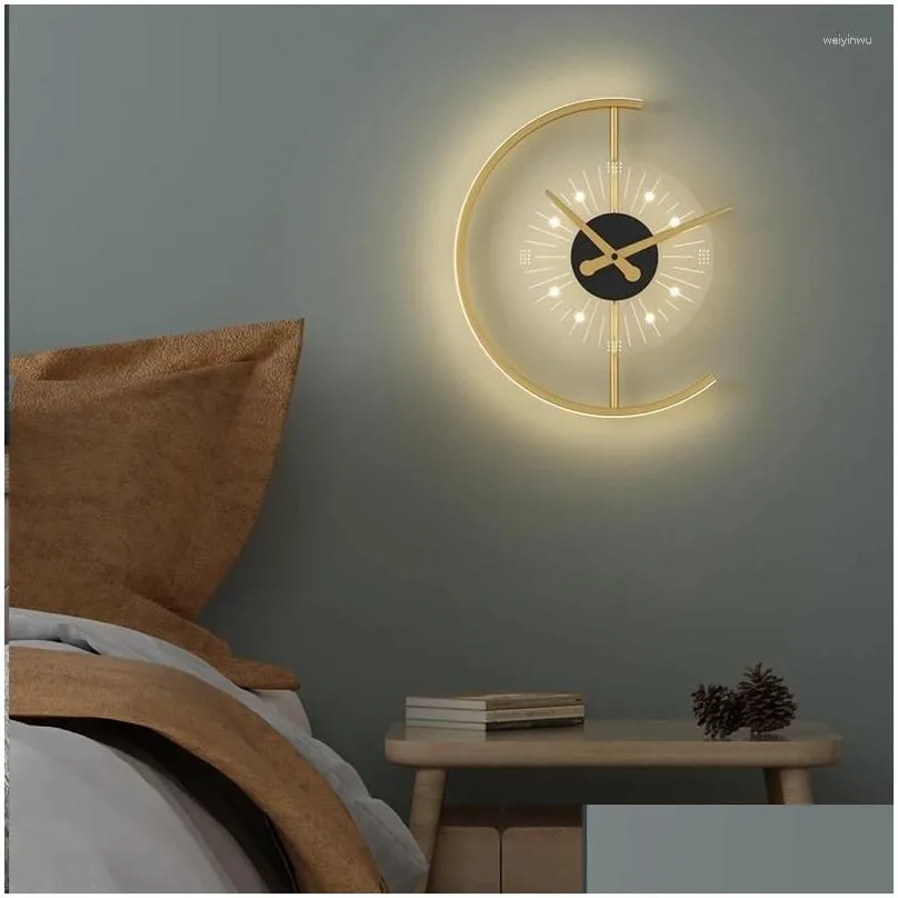 Wall Lamps Watch Lamp Modern Bedside Living Room Background Aisle Corridor Designer Minimalist 2023 Drop Delivery Dhpkn
