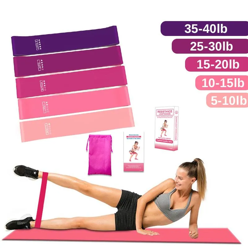 6pcs Set Portable 2 Foot Loops Lightweight Trainer Pilates Bar Stick with Yoga Resistance Band for Gym Home Fitness Body Workout