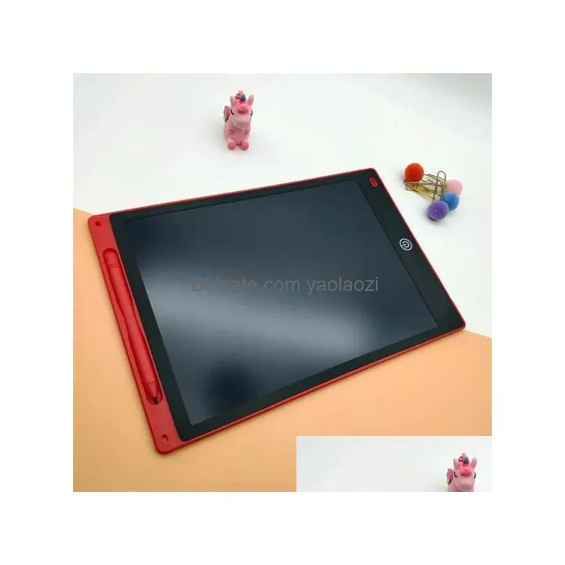 12 inch lcd writing tablet drawing board blackboard handwriting pads gift for adults kids paperless notepad tablets memos green or color handwriting with pen