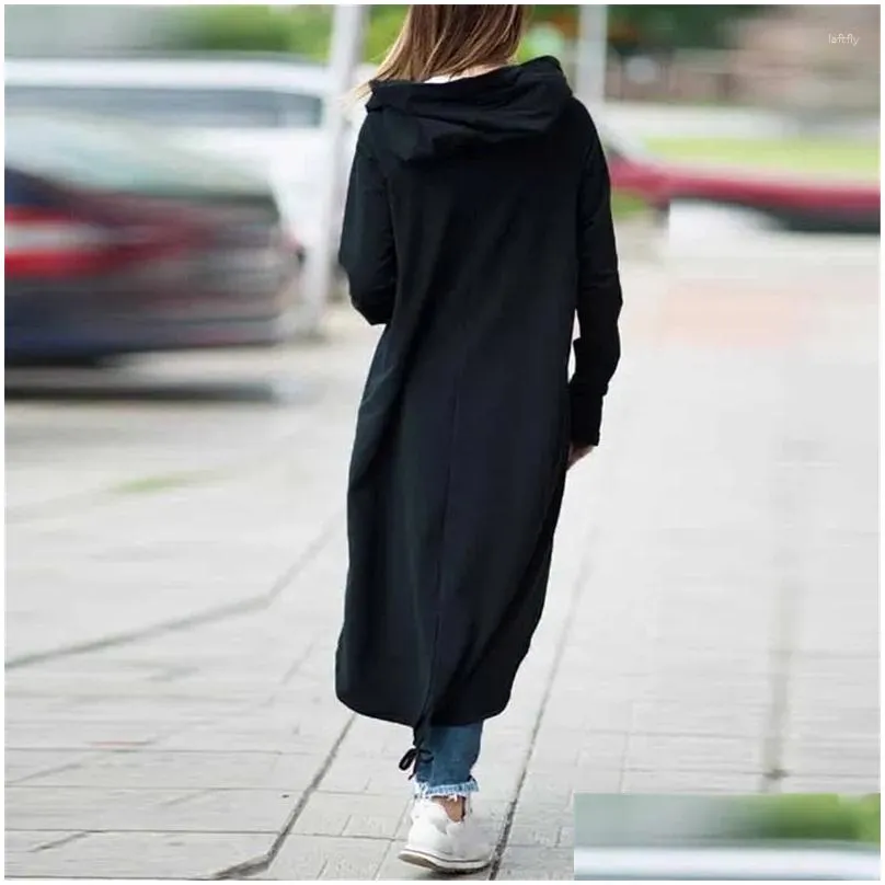 Women`s Hoodies Long Zipper Coat Jacket Spring Hoodie Sweatshirt Zip Up Tops Corduroy Sleeve Personality Street